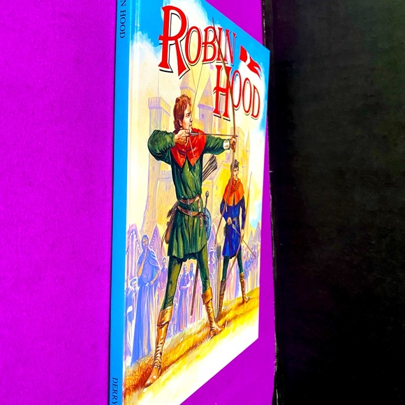 ROBIN HOOD VINTAGE 90s HARDCOVER BOOK GREAT ILLUSTRATIONS DERRYDALE  BOOKS - Picture 13 of 16